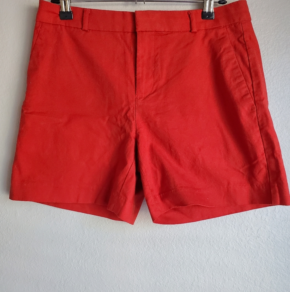 Banana Republic Red Womens Flat Front Shorts